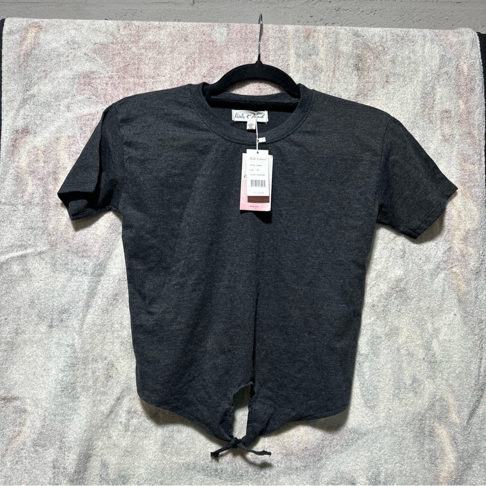 Kiwi And Punch Miami Shirt Style LS6403 Women’s Size Xs Charcoal Color